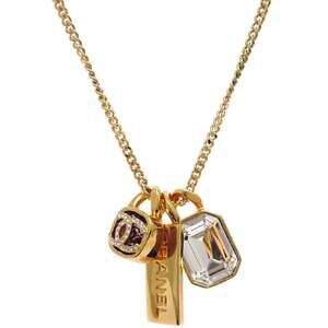 Chanel Cc Logo Pendant Necklace Metal #229249C14B